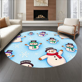 Enchanted Snowman Jubilee Magical Frosty Winter Wonderland Celebration(Blue)