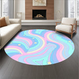 Starlit Ombre Wave with Iridescent Swirl Motifs (Pink)