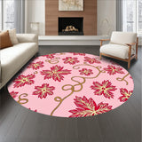 Festive Holly Leaf Cluster With Interwoven Ribbon Embellishments(Pink)