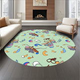 Celestial Moth Reverie with Dreamy Mushroom Accents(Green)