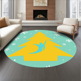 Zen Holiday Pose Mindful Greeting Arch Doormat(Turquoise)