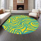 Elegant Swirl Symphony With Artistic Curved (Yellow)