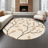 Rustic Botanical Vine Artisan Jacquard(Beige)