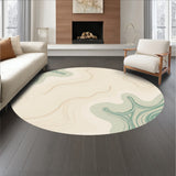Marble Veining Swirl Cloud Formation Luxury Statement Floor (Green)