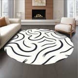 Modern Interlocking Arch Wave with Textured Design (Black) - ODIKA