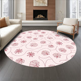 Enchanted Petal Maze Symmetrical Handpainted Impression (Pink)