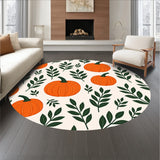 Harvest Foliage Pathway Decoration With Pumpkin Patch Motif(Orange)