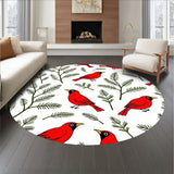 Winter Cardinal Themed with Snowy Branch Illustrations(Red)