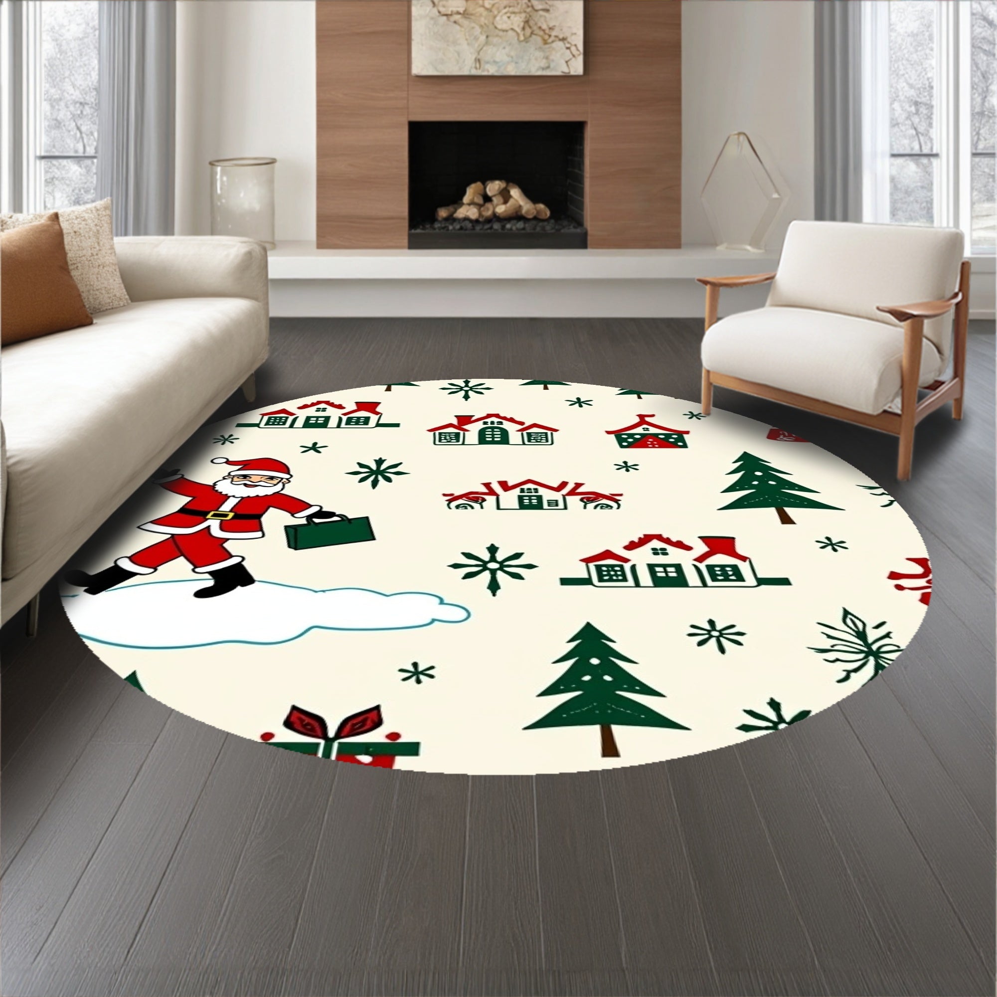 Joyful Santa Expedition Snowy Mountain Adventure(Red)