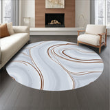 Marbled Swirl Abstract Print Indoor Accent(Gray)