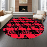 Classic Nordic Buffalo Check Interlocking Festive Style(Red)