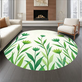 Meadow Bliss Artistic Floral Interwoven Elegant Decorative (Green)