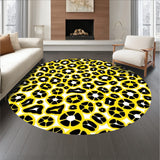 Abstract Animal Inspired Design Featuring Monochrome Spotted Motifs(Yellow)
