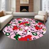 Festive Twinkle Featuring Playful Cat Silhouettes and Holiday Lights(Pink)