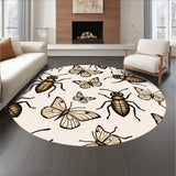 Eclectic Bug Tufted with Vintage Scientific Illustrations (Ivory)