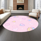Kawaii Showcasing Dotted Hearts and Twinkling Sparkle Accents (Pink)
