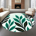 Gradient Ombre with Fluid Interlocking Leaf Motifs (Green) - ODIKA