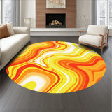 Artful Watercolor Brushstroke Featuring Flowing Ombre Waves(Orange)