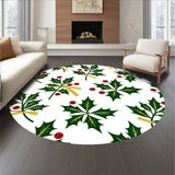 Festive Holly Berry Wreath Decorative Area Christmas Holiday(Green)