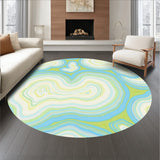 Celestial Cloudburst Abstract Motif with Gradient Swirls(Blue)