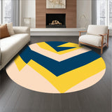 Abstract Chevron Inspired by Mid Modern Aesthetics(Yellow)