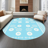 Whimsical Winter Wonderland Medallion with Intricate Arrangements(Blue)