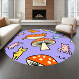 Playful Feline Toadstool Adventure(Purple)
