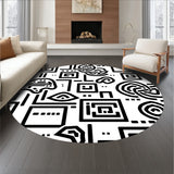 Alternating Transitional Floor Accent with Balanced Contrast(Black)