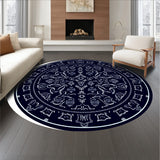 Easy Clean Subtle Paisley Damask Print(Black)