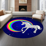 Legendary Beast Trotting Beneath Glowing Astral Arc Journey (Blue)