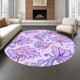 Botanical Whimsy Featuring Flourishing Petal Motifs(Purple)