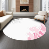 Abstract Mist Cascade Brushstroke Modern Art Design(Pink)