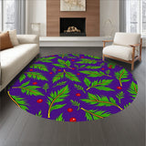 Yuletide Holly Leaf Vine Motif Accent(Purple)