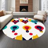 Retro Christmas Cat Illusion with Interlocking Lightbulb(Red)