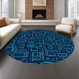 Digital Joystick Arcade Mosaic Contemporary Artistic (Blue)