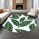 Botanical Leaf Motif Nature Inspired Contemporary Design (Green)
