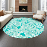 Tropical Fish Mosaic with Underwater Garden Vines(Ivory)
