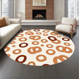 Abstract Animal Inspired Design with Spotted and Delicate Interlocking Details(Beige)
