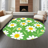 Blossoming Garden Daisy Meadow Rural Countryside Arrangement(Green)