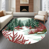 Woodland Winter Scene Decorative Embellishment(Green)