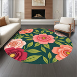 Elegant Rose Garden Symphony Decorative Botanical Illustration(Green)