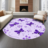 Whimsical Flying Insect Dance Illustration(Purple)