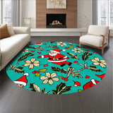 Jolly Santa Claus Holiday Doorway Seasonal Welcome Design(Red)