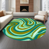 Fluid Dynamic Wave Ripple Textured Trendy Stylish Accessory (White)