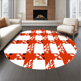 Autumn Harvest Plaid Welcome with Seasonal(Red)