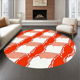 Rustic Highland Picnic Blanket Tangerine Dream(Red)