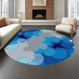 Artisan Crafted Abstract Watercolor Splash Modern(Blue)