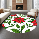 Poinsettia Bloom Slip Resistant Christmas Style(Red)