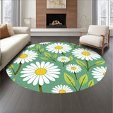 Blooming Wildflower Botanical Print Accent(White)