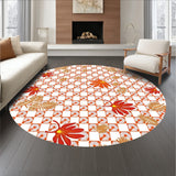 Harvest Festival Checkered Leaf Symphony(Orange)